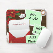 Happy New Year's met Holly Add Photos Muismat (Met muis)