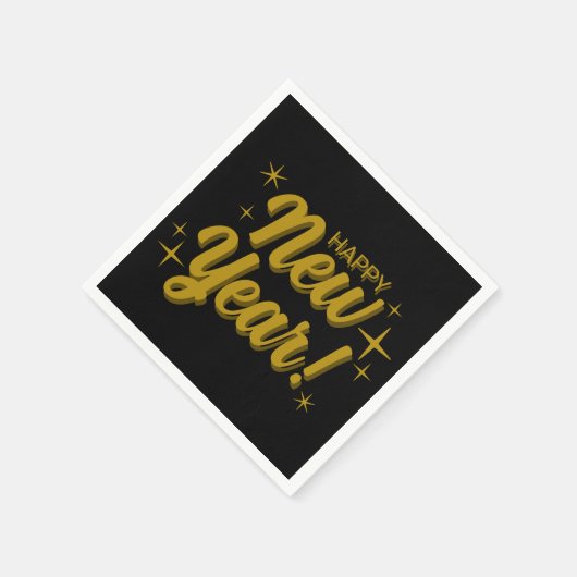 Happy New Years Napkins Servet (Hoek)