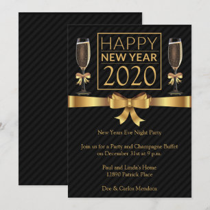 Happy New Years Night Party Kaart