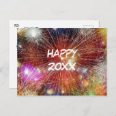 Happy New Years persoonlijk of zakelijk Briefkaart (Voorkant / Achterkant)