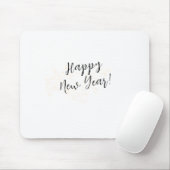 Happy New Years Simple Calligraphy Script Muismat (Met muis)