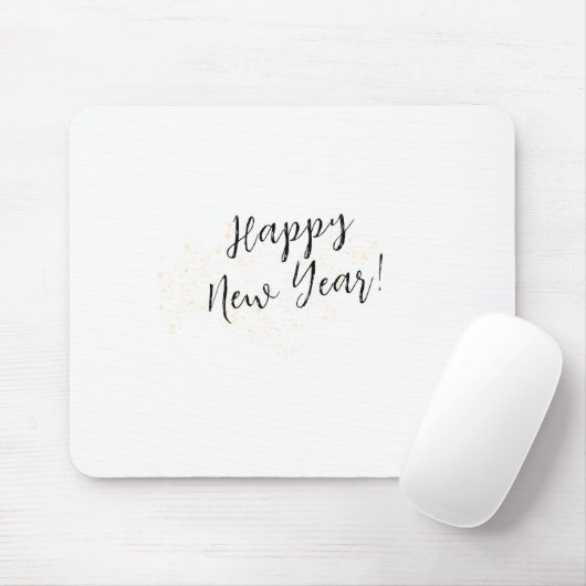 Happy New Years Simple Calligraphy Script Muismat (Met muis)