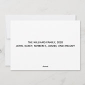 Happy New Years Simple White Typography Modern Feestdagenkaart (Achterkant)