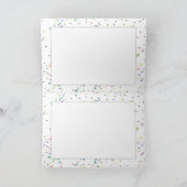 Happy New Years Tekst met partijPetten & Confetti Feestdagen Kaart (Binnen)