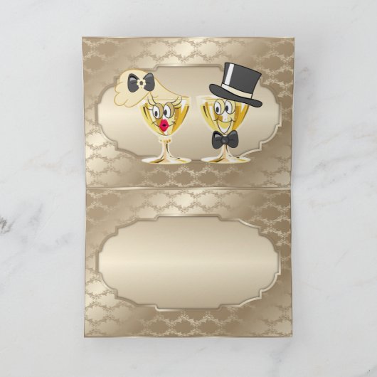 Happy New Years Wenskaart Feestdagen Kaart (Binnen)