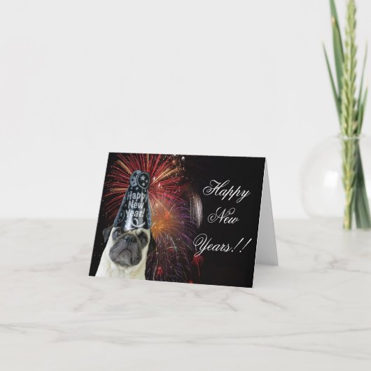 Happy New Years zet briefkaart (Voorkant)