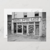 Happy News Cafe, 1938 Briefkaart (Voorkant / Achterkant)