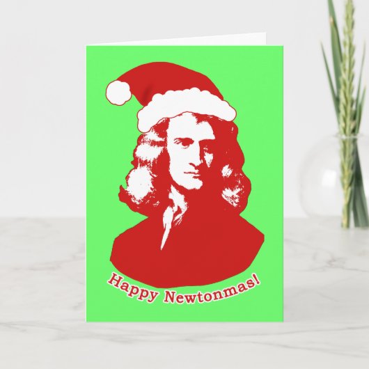 Happy Newtonmas Kaart voor de Feestdagen (Voorkant)