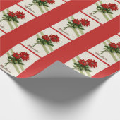  Happy Nieuwjaar bloemen Cadeaupapier (Hoek)