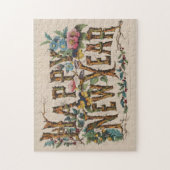  Happy Nieuwjaar Illustratie (1876) Legpuzzel (Verticaal)