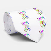 Happy Nieuwjaar kleur 2 Stropdas (Opgerold)