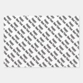 Happy Nieuwjaar rode zwarte gele tekst Inpakpapier Vel (Voorkant 3)