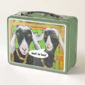 Happy Nigerian Goats "What's For Lunch?" lunch box (Achterkant)