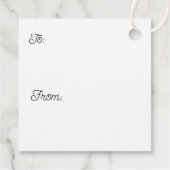 Happy Noel Gnome Santa en Reindeer Kerstmis Bedankjes Labels (Achterkant)