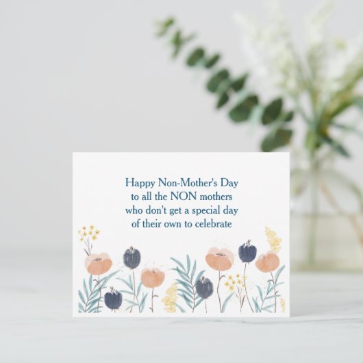  Happy Non-Moederdag grapje Briefkaart (Staand voorkant)