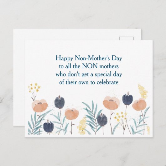 Happy Non-Moederdag grapje Briefkaart (Voorkant / Achterkant)