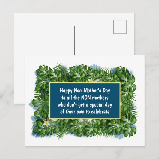 Happy Non-Moederdag grappig Briefkaart (Voorkant / Achterkant)