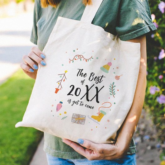 Happy Nordic Christmas Canvas tas