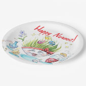 Happy Noroez Haft Sin grappige tafel Papieren Bordje (Gekanteld)