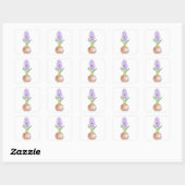Happy Noroez Hyacinth Vierkante Sticker (Vel)
