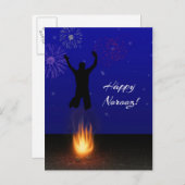 Happy Norooz Chahar-Shanbeh-Suri Briefkaart (Voorkant / Achterkant)