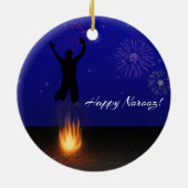 Happy Norooz Chahar-Shanbeh-Suri Keramisch Ornament (Achterkant)