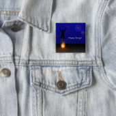 Happy Norooz Chahar-Shanbeh-Suri Vierkante Button 5,1 Cm (In situ)