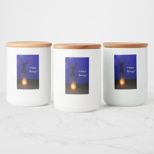 Happy Norooz Chahar-Shanbeh-Suri Voedselcontainer Etiket (Flessen)