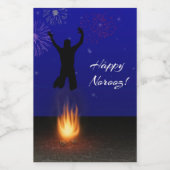 Happy Norooz Chahar-Shanbeh-Suri Voedselcontainer Etiket (Enkel label)