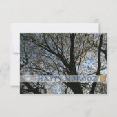 Happy Norooz Cherry Blossom Tree Invitation Kaart (Voorkant)