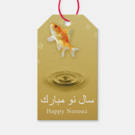 Happy Norooz Fish - Perzisch Nieuwjaar Gift Label Cadeaulabel