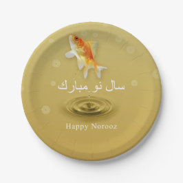 Happy Norooz Fish - Perzisch nieuwjaarspapier Bord