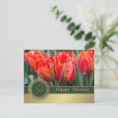 Happy Norooz. Perzisch nieuwjaar Briefkaarten (Staand voorkant)