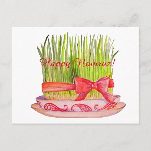Happy Norooz Sabzeh Briefkaart (Voorkant)