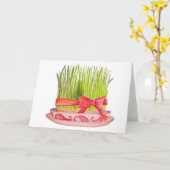 Happy Norooz Sabzeh Kaart (Gele Bloem)