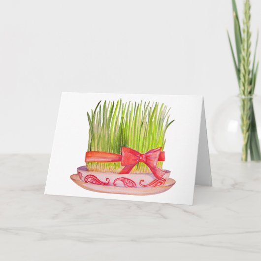 Happy Norooz Sabzeh Kaart (Voorkant)