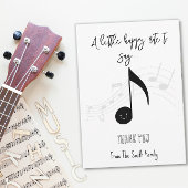 Happy Note Muziekleraar Cadeau KAART HOLDER