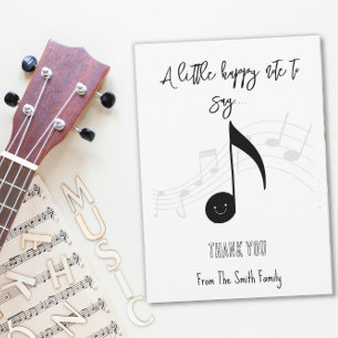 Happy Note Muziekleraar Cadeau KAART HOLDER