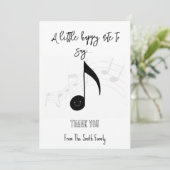 Happy Note Muziekleraar Cadeau KAART HOLDER (Staand voorkant)