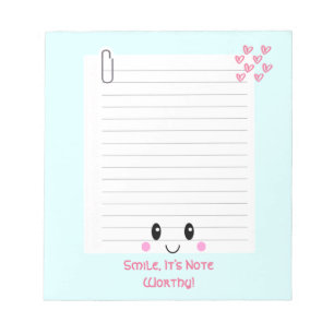 Happy Notes Blue: Kawaii Notitieblok
