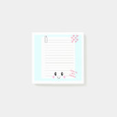 Happy Notes Blue: Kawaii Sticky Notes (Voorkant)