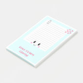 Happy Notes Blue: Kawaii Sticky Post-It-Notes (Schuin)