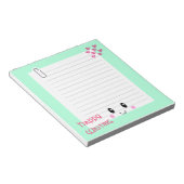 Happy Notes Green: Kawaii Notitieblok (Schuin)