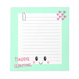 Happy Notes Green: Kawaii Notitieblok