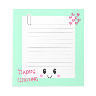 Happy Notes Green: Kawaii Notitieblok