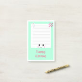 Happy Notes Green: Kawaii Post -It Notes (Op bureau)