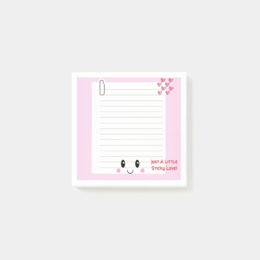 Happy Notes Pink: Kawaii Notes (Voorkant)
