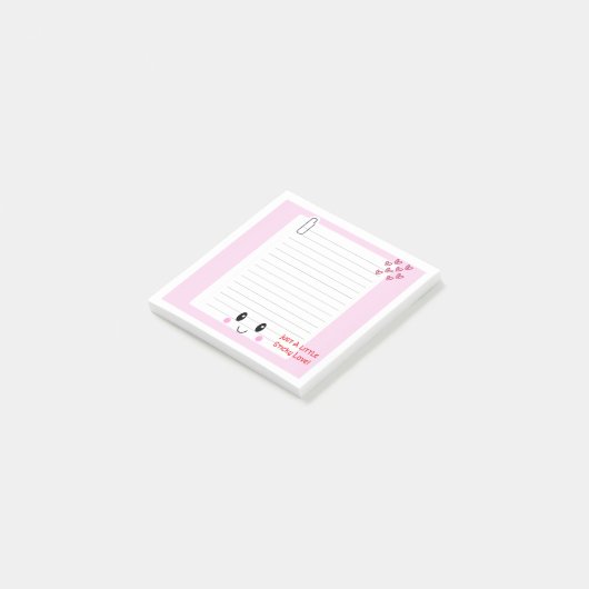 Happy Notes Pink: Kawaii Notes (Schuin)