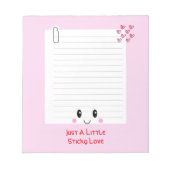 Happy Notes Pink: Kawaii Notitieblok (Voorkant)