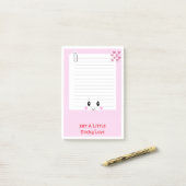 Happy Notes Pink: Kawaii Sticky Notes (Op bureau)